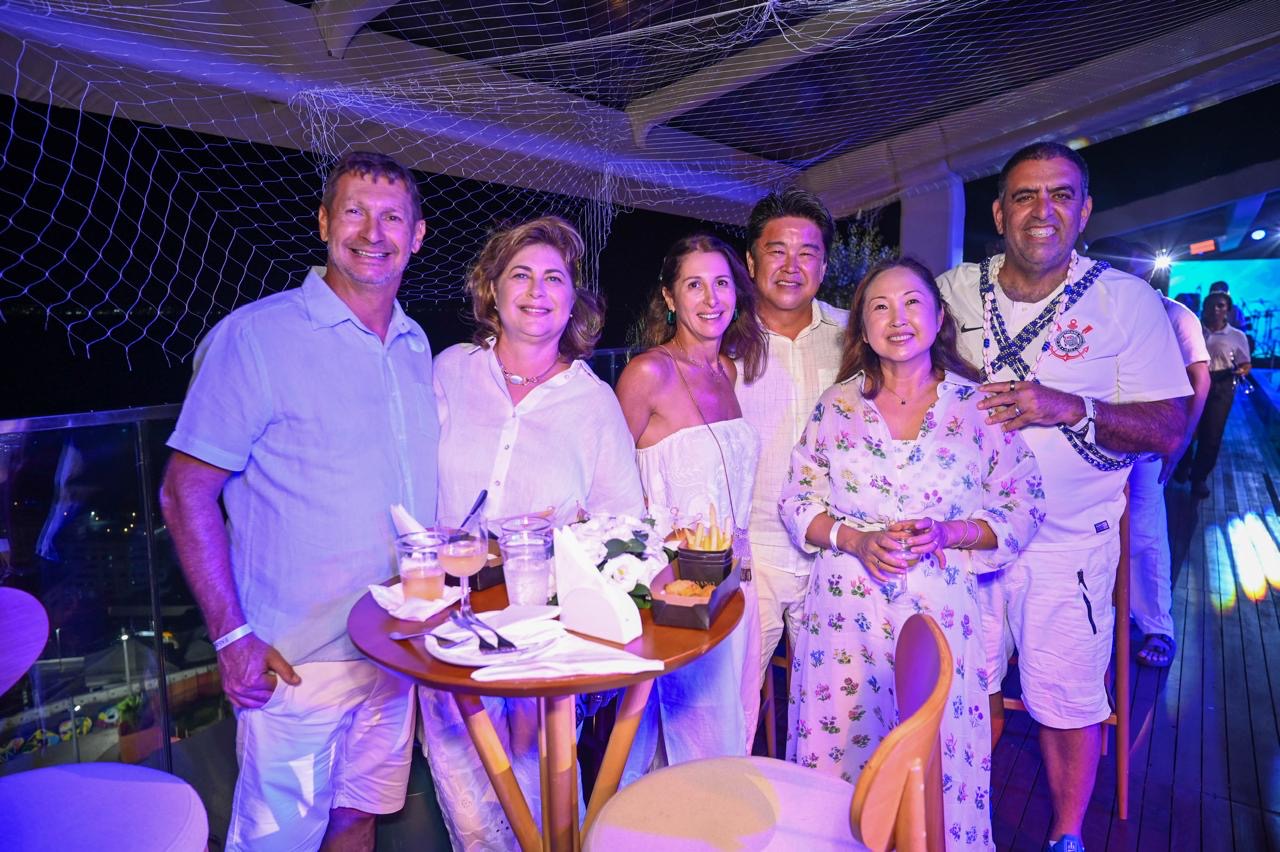 Emílio, Eliane Pedonate, Daniela, Danilo Fugita, Cristina Fugita e Adriano Abrahão