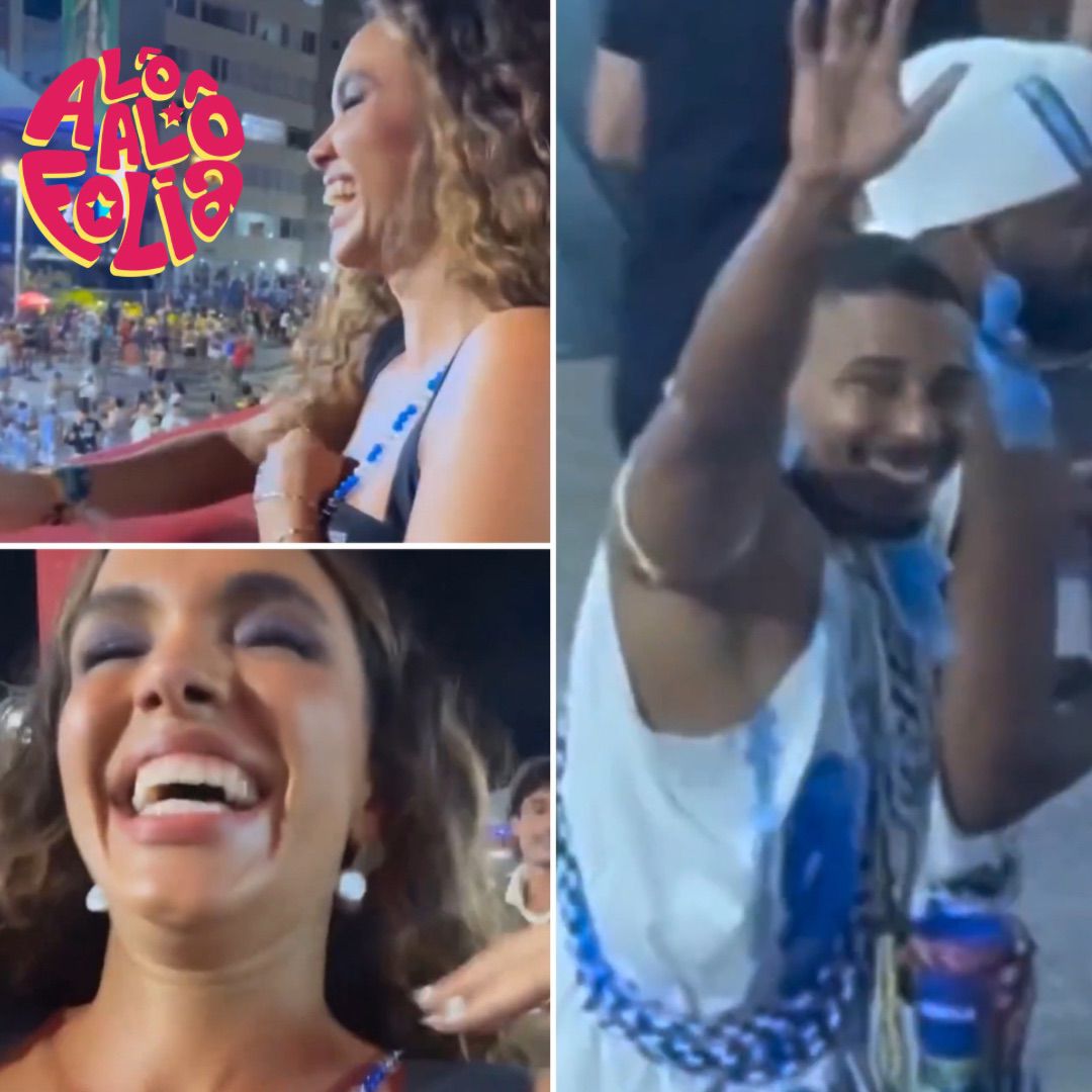 No Carnaval de Salvador, Giovana Cordeiro ganha colar de Gandhy e declara: ‘Me apaixonei’