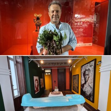 Exposição gratuita de Vik Muniz no MAC_Bahia é destaque no “Jornal Nacional”