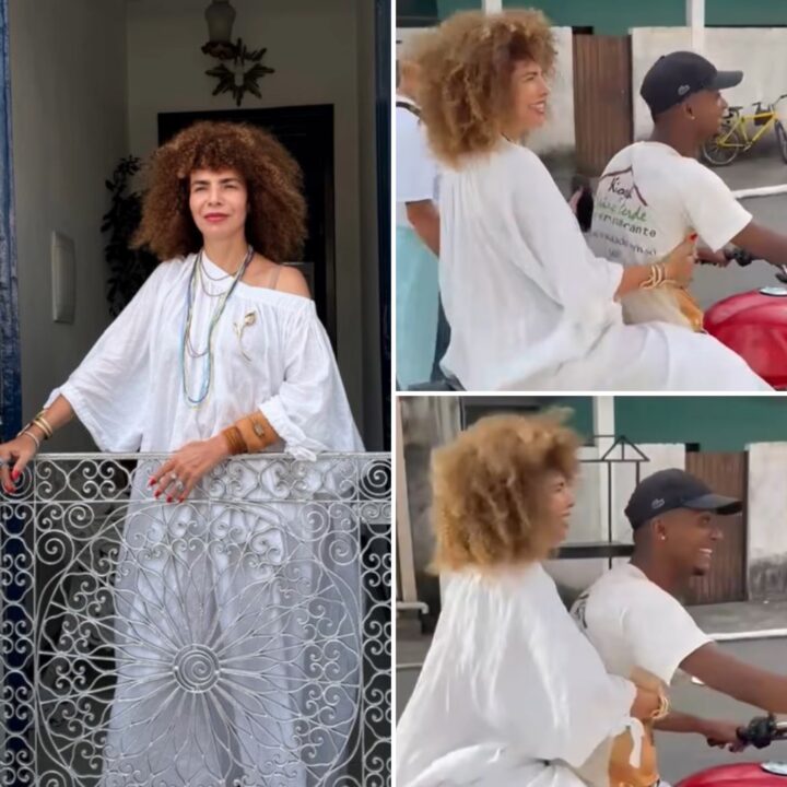 Vanessa da Mata circula de mototáxi em Santo Amaro e surpreende fãs