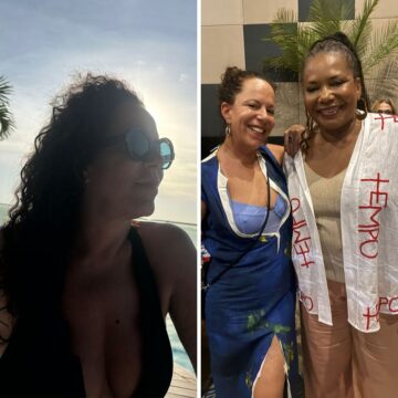 Bebel Gilberto abre álbum de fotos em Salvador e mostra encontro com amigos: ‘Ainda embalada’