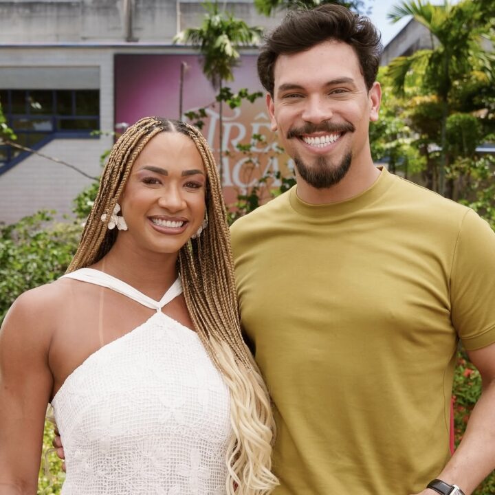 Vinícius Nascimento celebra estreia como apresentador ao lado de Aline Patriarca