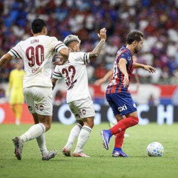 Bahia empata com Fluminense na Fonte Nova e mexe no topo da tabela do Brasileirão