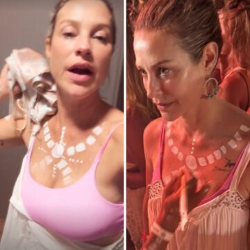 Em Salvador, Luana Piovani curte show de Timbalada e brinca: ‘Não tenho mais 20 anos’