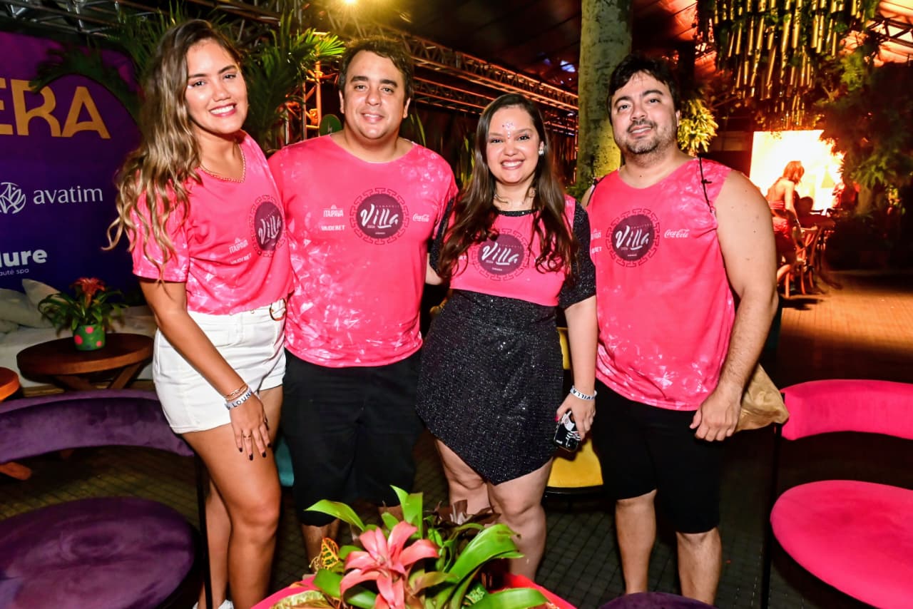 Priscila Wandega, Marcel Sampaio, Milena Sampaio e Vinícius Vasconcelos