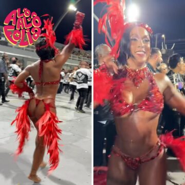 Aos 51 anos, Rosiane Pinheiro celebra retorno ao Carnaval como vídeo no Sambódromo: ‘Me emociona’