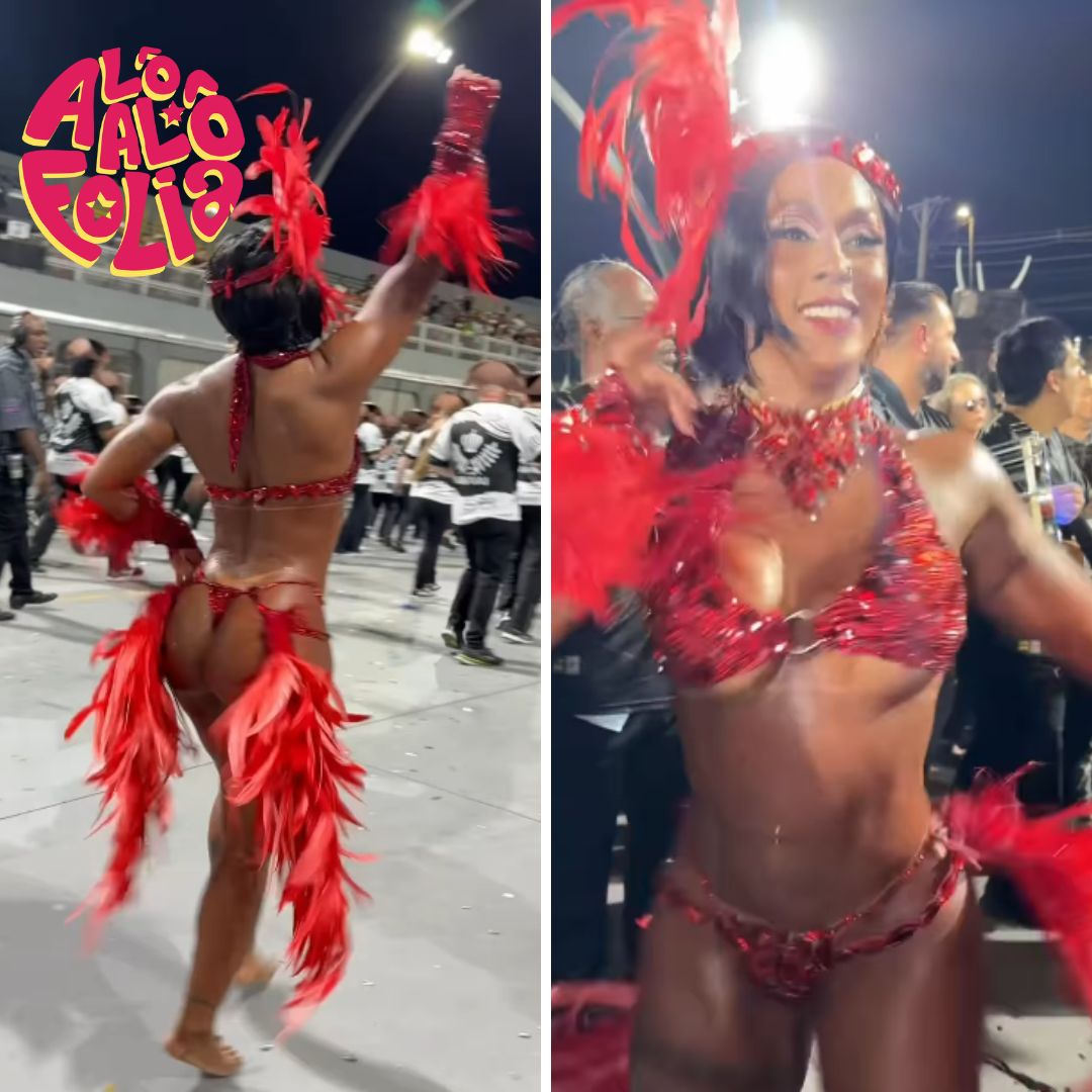Aos 51 anos, Rosiane Pinheiro celebra retorno ao Carnaval com vídeo no Sambódromo: ‘Me emociona’