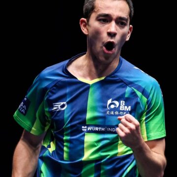 Hugo Calderano avança no ranking e se torna 2º melhor do mundo no tênis de mesa