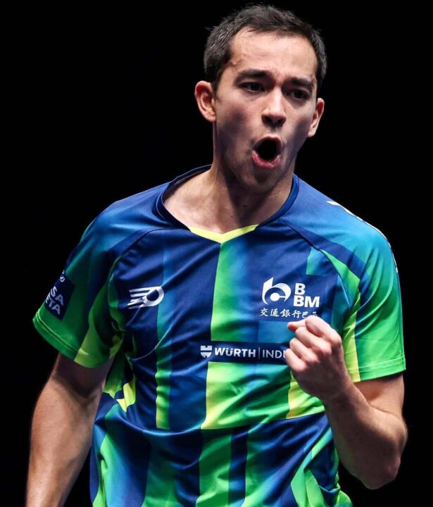 Hugo Calderano avança no ranking e se torna 2º melhor do mundo no tênis de mesa