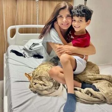 Mara Maravilha recebe alta da UTI e ganha visita do filho