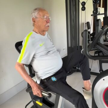 Aos 95 anos, José Sarney mostra rotina de treinos e declara: “Sempre é tempo de se movimentar”