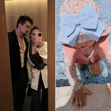 Filha de Luan Santana e Jade Magalhães esbanja fofura em primeira viagem internacional com os pais; veja fotos