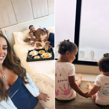 Bruna Biancardi mostra comemoração do aniversário de Neymar com as filhas e brinca: “Caos”