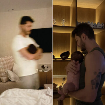 Klebber Toledo encanta ao mostrar rotina com a pequena Clara, sua filha com Camila Queiroz