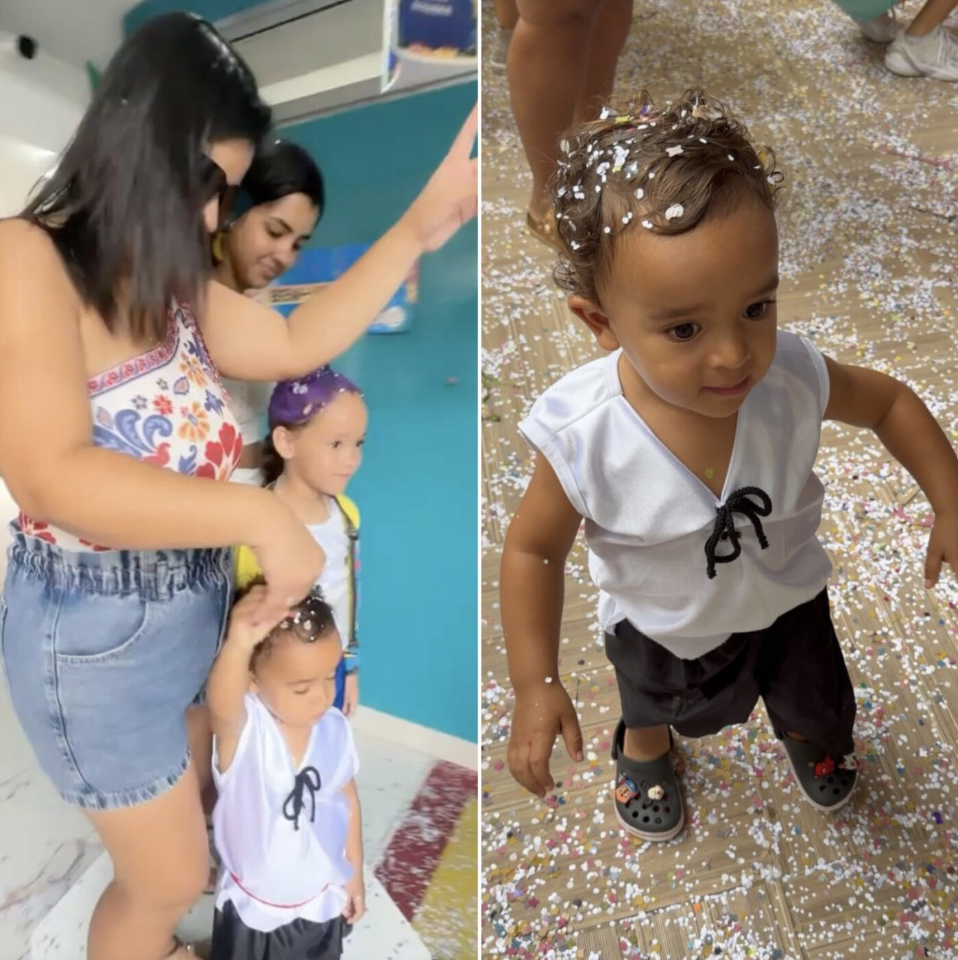 Ary Mirelle encanta ao mostrar primeiro Carnaval do seu filho com João Gomes