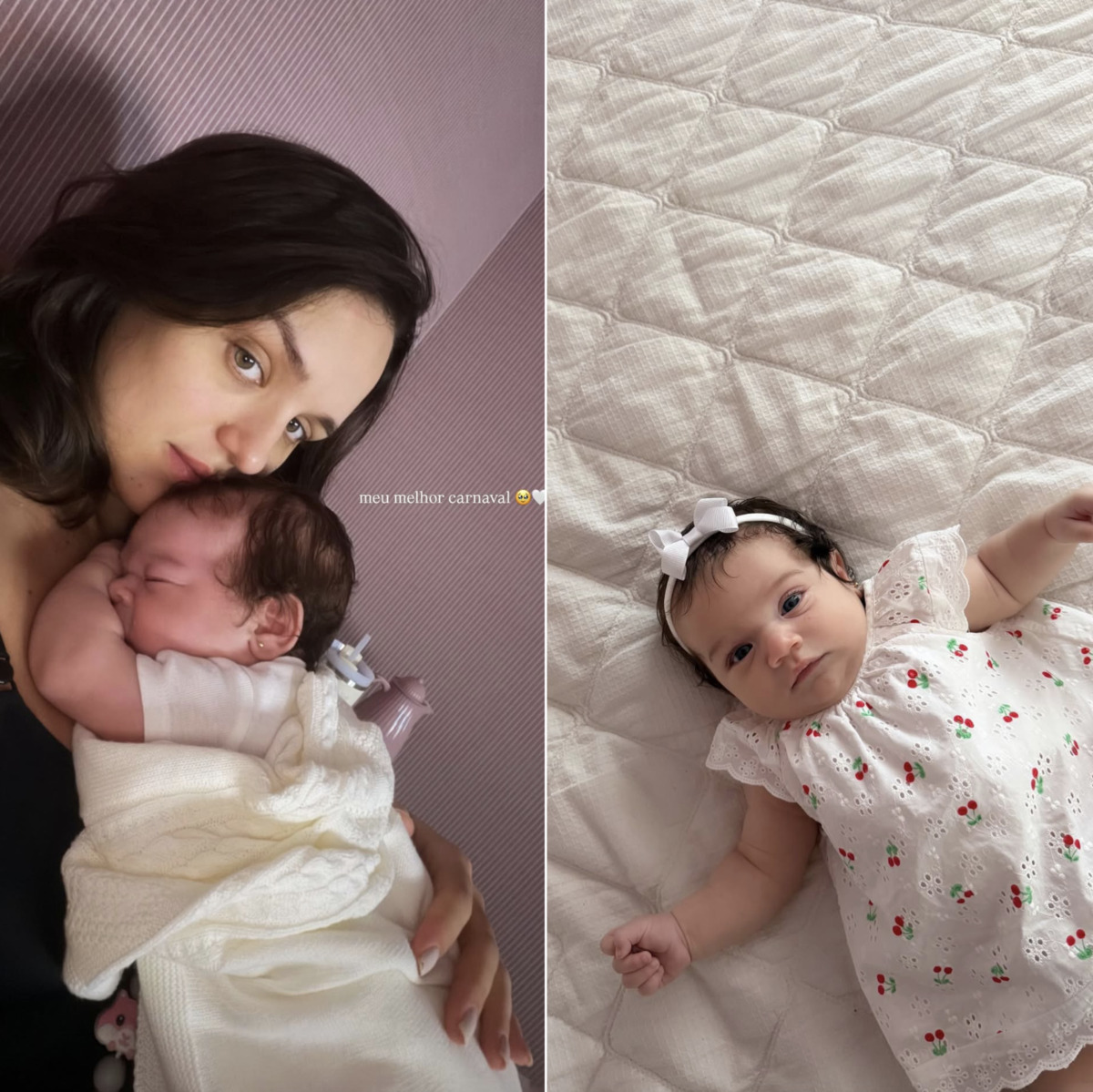 Rafa Kalimann compartilha registro fofo com a filha Zuza e declara: “Meu melhor Carnaval”