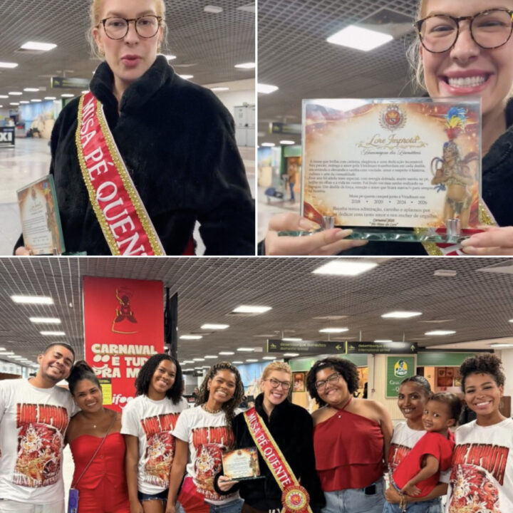 Lore Improta ganha presente dos fãs após vitória da Viradouro no Carnaval do Rio