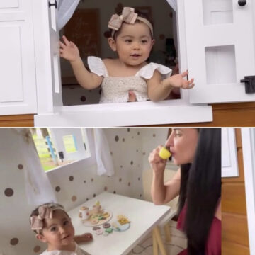 Filha de Graciele Lacerda e Zezé di Camargo encanta ao brincar em casinha luxuosa