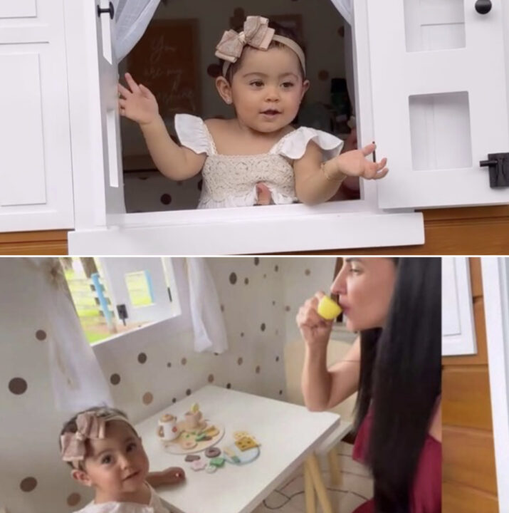 Filha de Graciele Lacerda e Zezé di Camargo encanta ao brincar em casinha luxuosa