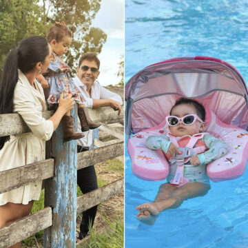 Filha de Graciele Lacerda e Zezé di Camargo esbanja estilo ao curtir banho de piscina na fazenda da família; veja fotos