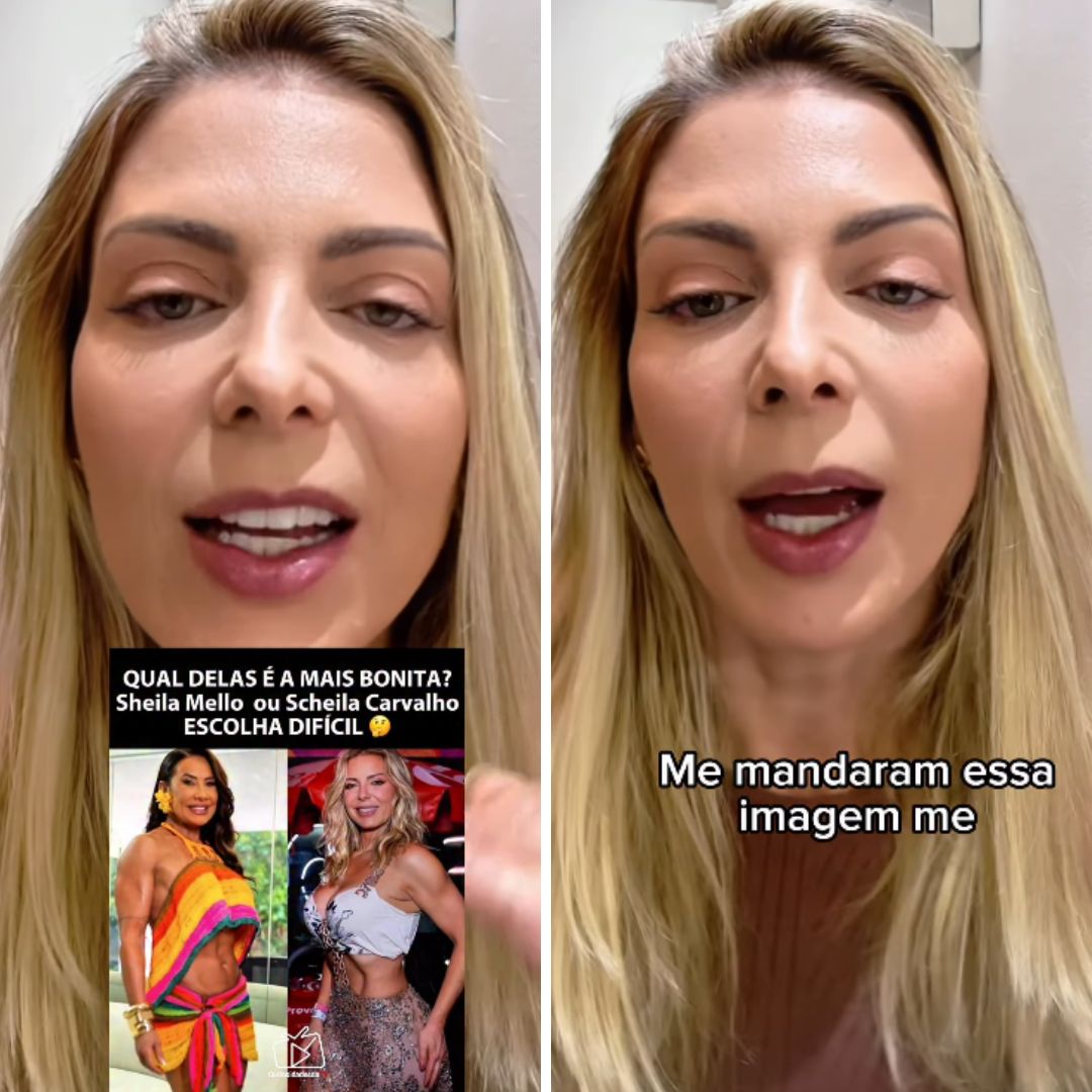 ‘Me colocam como se fosse produto’, desabafa Sheila Mello após ser alvo de comparação com Scheila Carvalho
