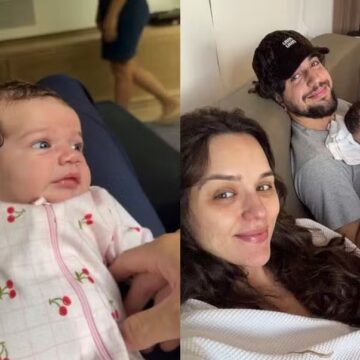 Nattan se encanta com Zuza, sua filha com Rafa Kalimann: ‘Papai caprichou’