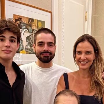 Faustão reaparece em celebração do aniversário do filho, João Silva; veja foto