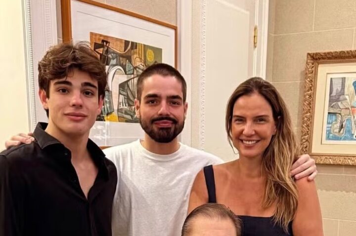 Faustão reaparece em celebração do aniversário do filho, João Silva; veja foto