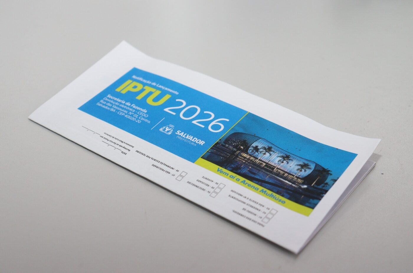 IPTU 2026: prazo para pagamento da cota única e da primeira parcela termina na quinta-feira (5)
