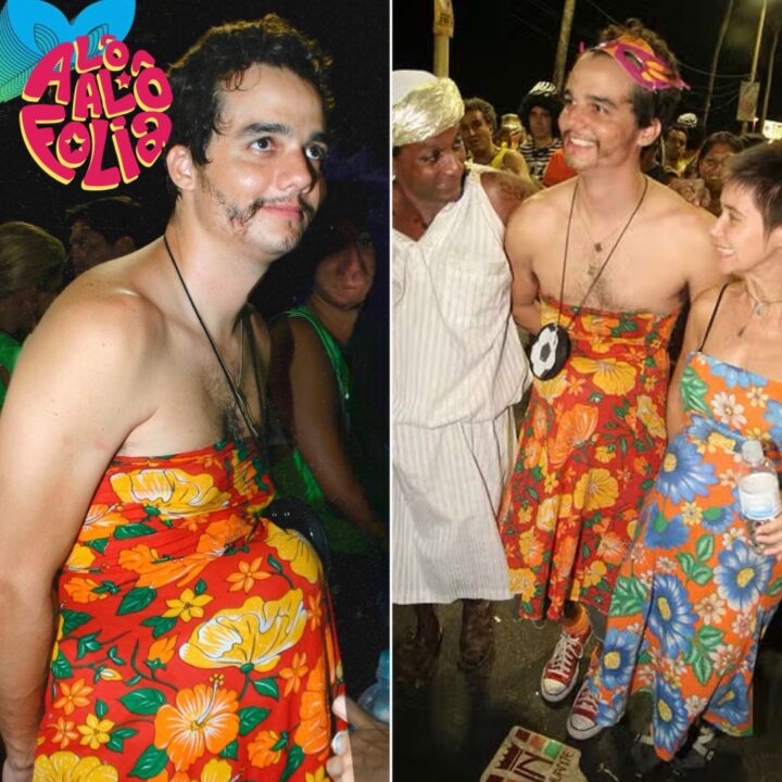 Memória: Wagner Moura já se fantasiou de ‘grávida de Taubaté’ no Carnaval de Salvador
