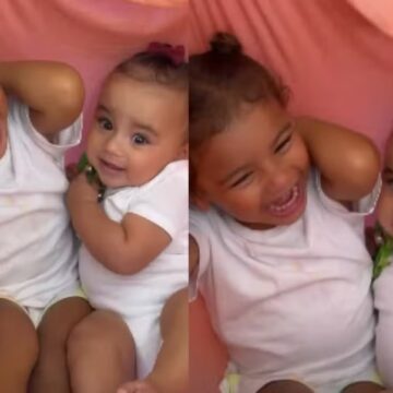 Bruna Biancardi mostra brincadeira entre Mavie e Mel, suas filhas com Neymar