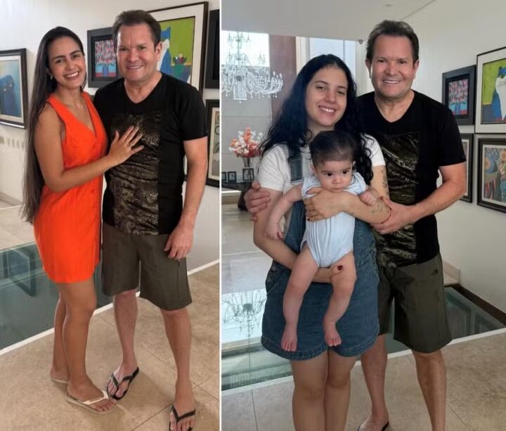 Ximbinha celebra aniversário no Pará ao lado da esposa e filha que tem com Joelma