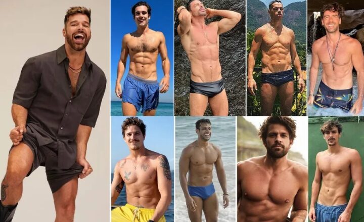 Solteiro e no Brasil, Ricky Martin segue Marcos Pitombo, Cauã Reymond e mais galãs brasileiros