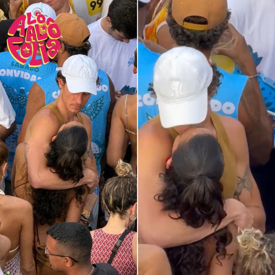 Shawn Mendes e Bruna Marquezine descem para a pipoca e trocam beijos no Carnaval de Salvador