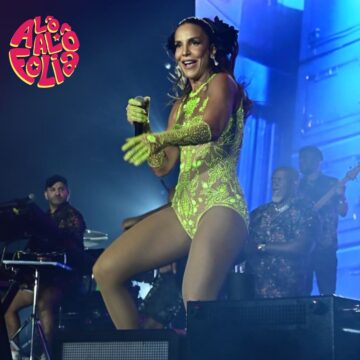 Ivete Sangalo faz pausa nos trios elétricos e agita Camarote Villa neste domingo de Carnaval