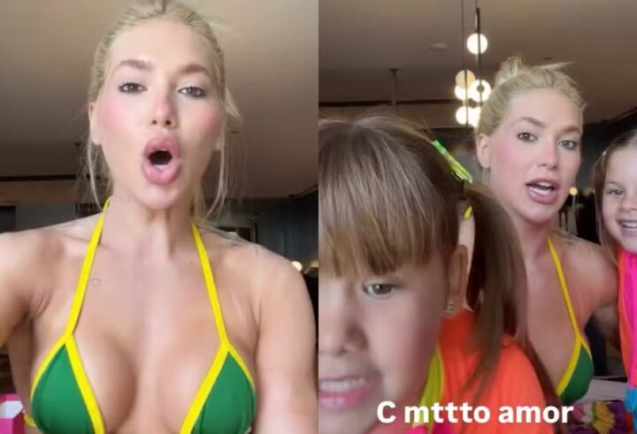 Filha de Virginia surpreende e pede para ver piercing no dente da mãe