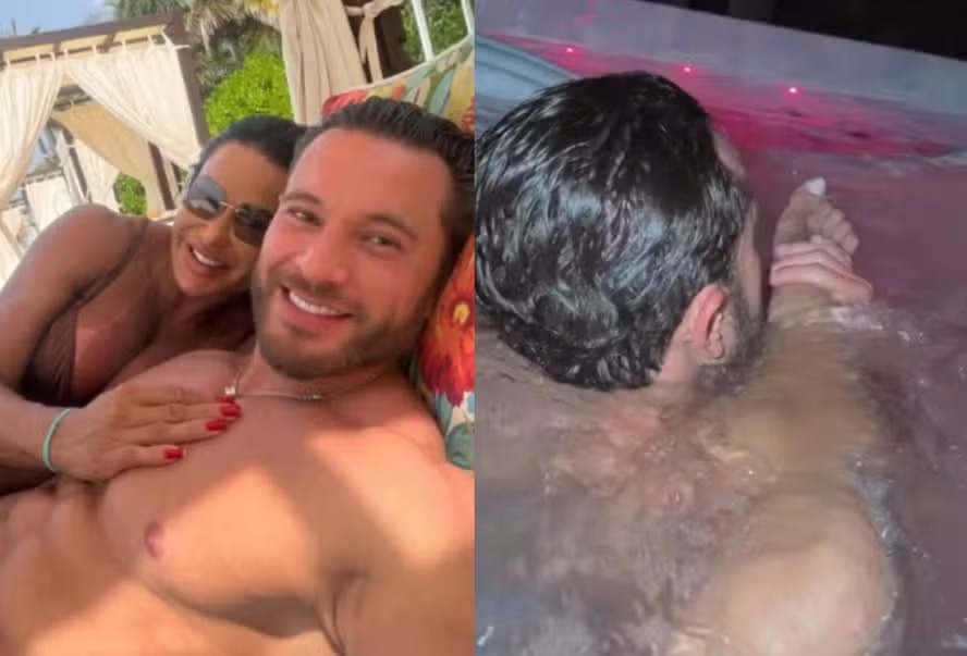 Nas Maldivas, Gracyanne Barbosa entrega momento íntimo com o namorado: ‘Acordo ele’