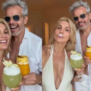 Otaviano Costa se declara para Flávia Alessandra: ‘Ao lado desta mulher, meu Carnaval nunca tem fim’