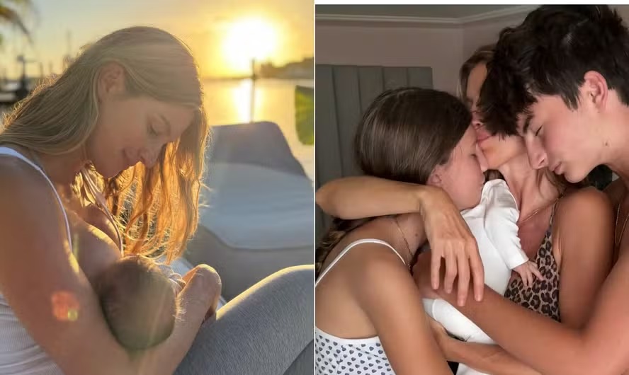 Gisele Bündchen revela estar ‘totalmente no modo mãe’: ‘Acho que nasci pra isso’