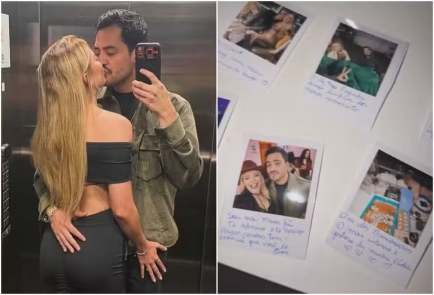 Filho de Leonardo, Matheus Vargas ganha surpresa romântica de namorada: ‘Não tem preço’