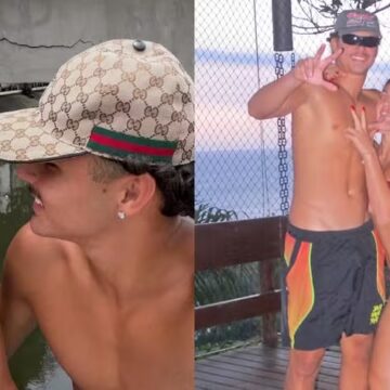 Filha modelo de Eduardo Moscovis se declara para o namorado: ‘Se tem você, tem amor’