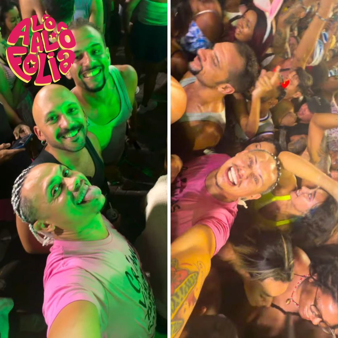 No meio do povo, Silvero Pereira curte show de Pedro Sampaio e O Kannalha na Barra