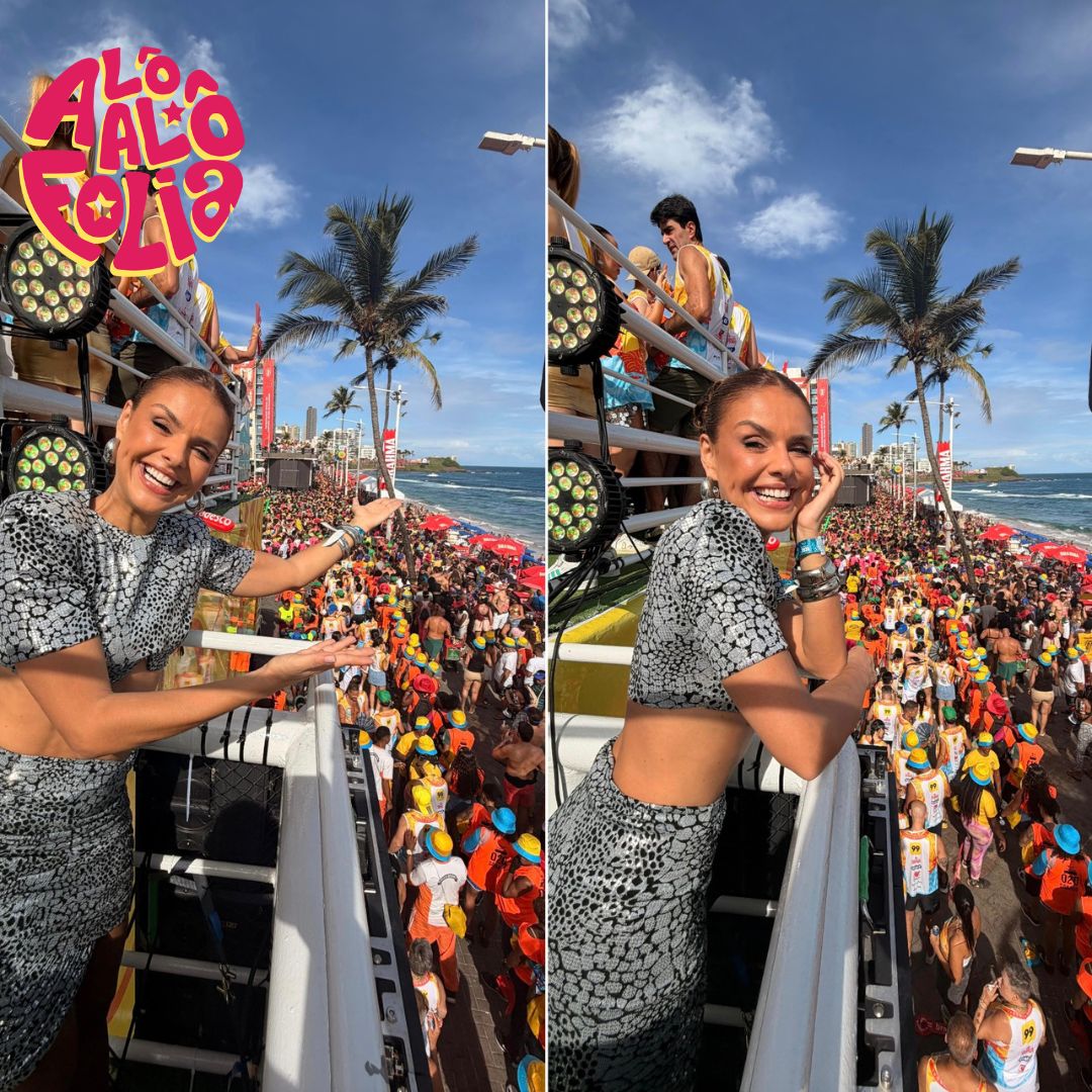 Paloma Bernardi curte trio de Ivete Sangalo no Carnaval de Salvador: “Impossível não se emocionar”