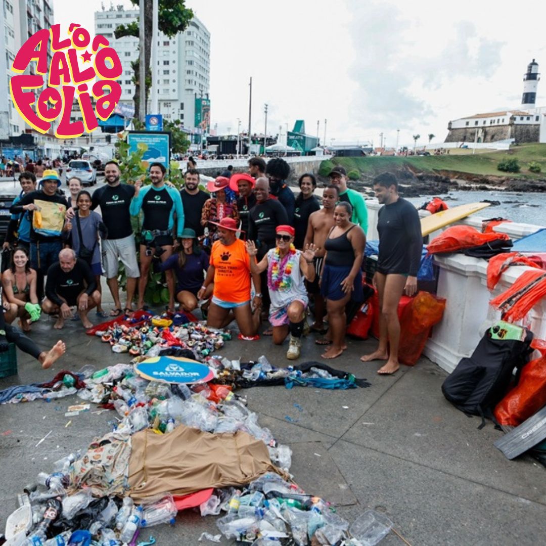Projeto Fundo da Folia mobiliza voluntários para limpar fundo do mar na Barra