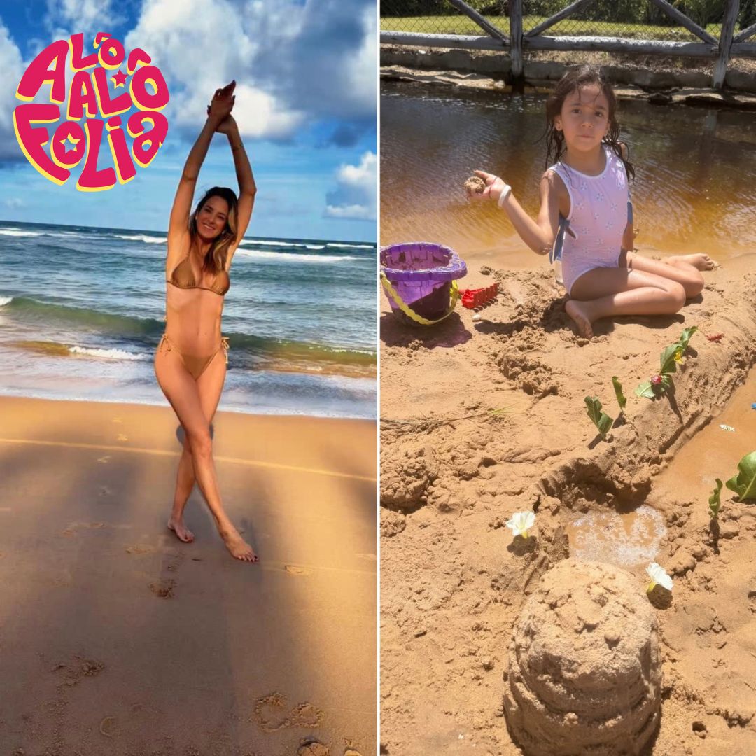 Tici Pinheiro curte Carnaval na Bahia com a filha Manu; veja fotos