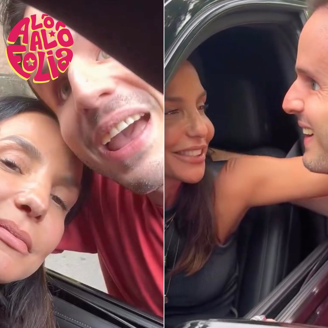Fernando Campos encontra Ivete Sangalo antes de curtir Carnaval em Salvador; veja vídeo