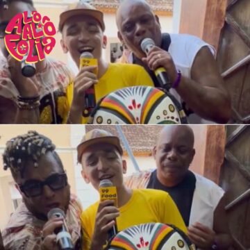 “Que energia massa”, declara João Gomes após cantar com Olodum no Pelourinho