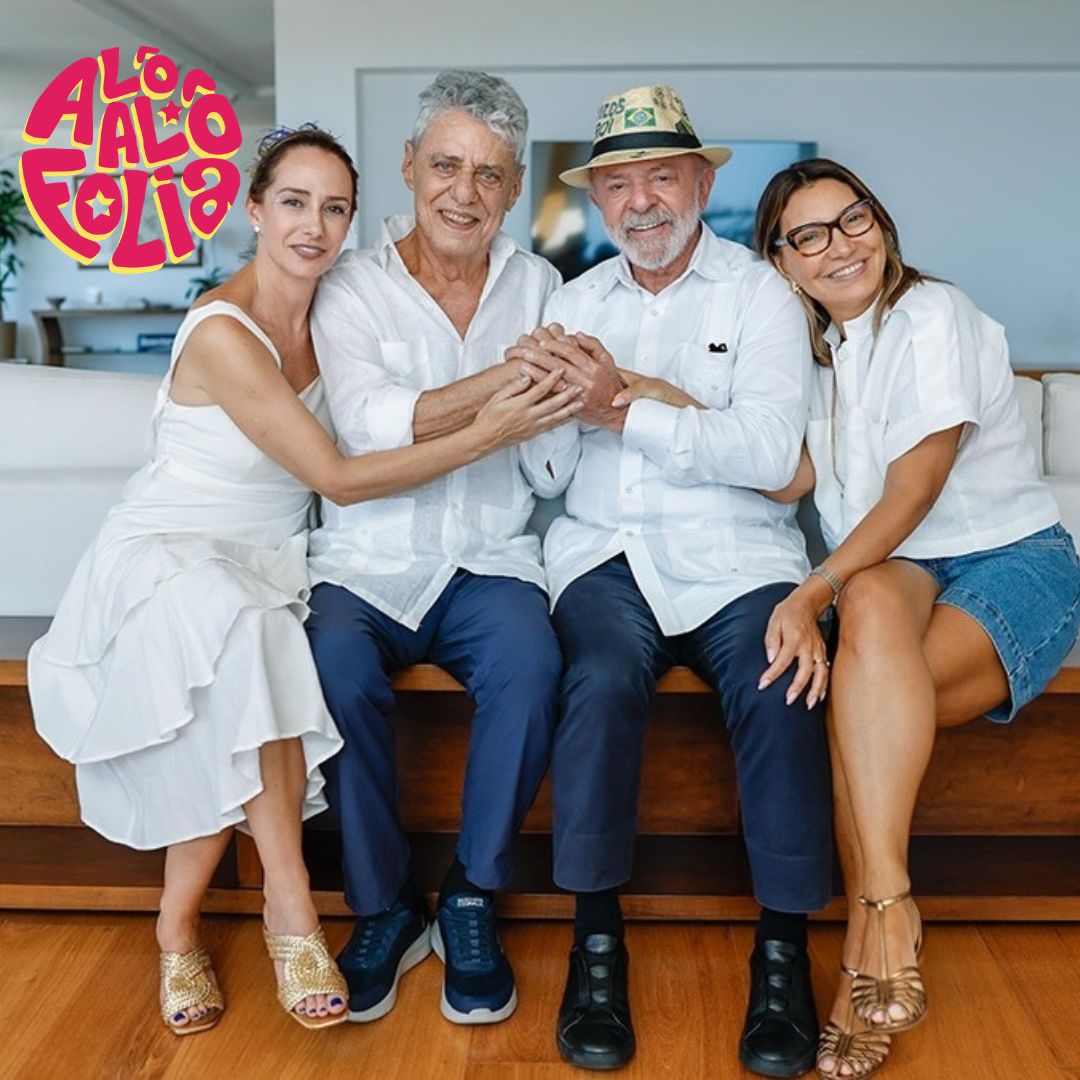 Após vir a Salvador, Lula e Janja são recebidos por Chico Buarque no Rio de Janeiro
