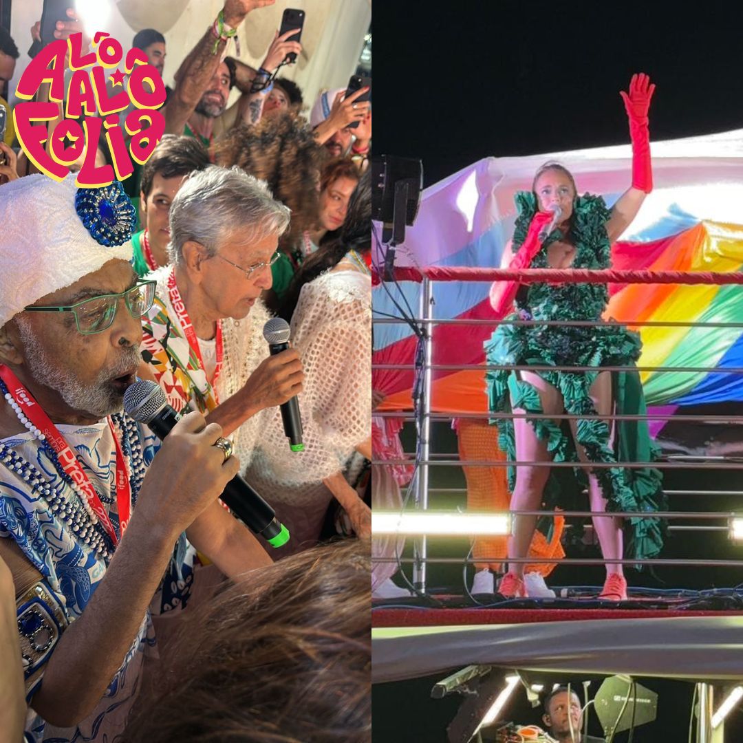 Daniela Mercury canta com Caetano Veloso e Gilberto Gil no Carnaval de Salvador