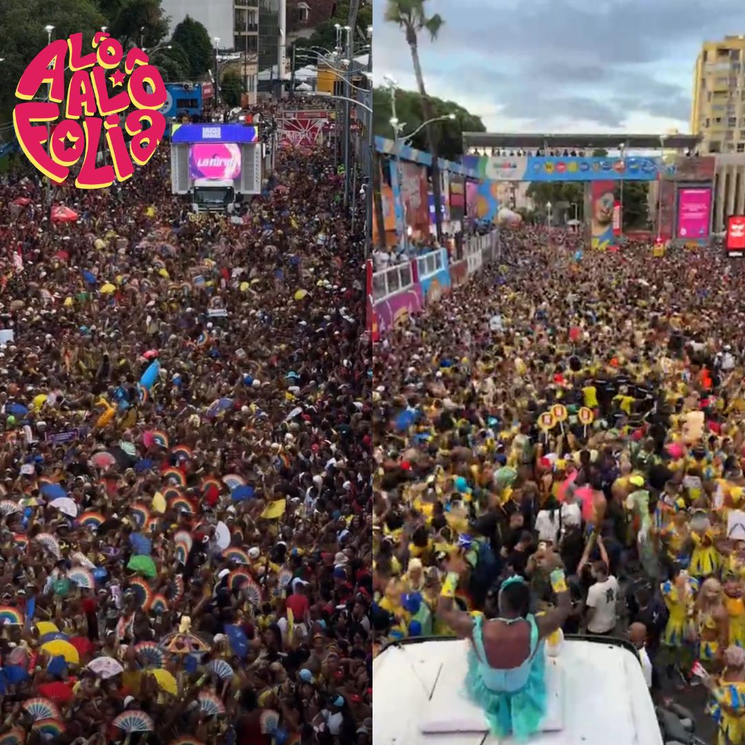 Mar de gente: As Muquiranas promove ‘bateção’ de leques no Carnaval de Salvador